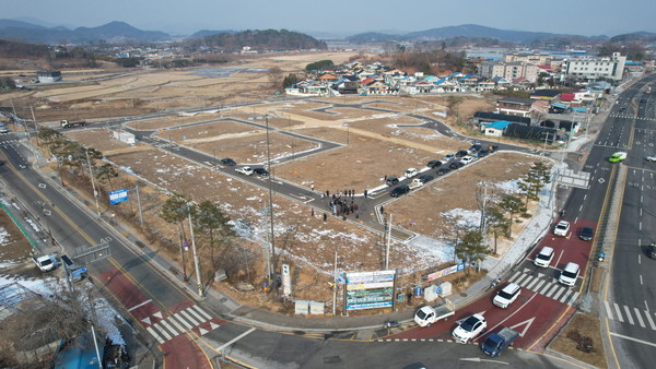 사비마을 이주단지 전경